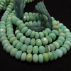 15 Inches Gorgeous - Indian Blue Opal Natural Genuine Stone - Faceted Rondell Beads Beads hug size - 7 mm approx